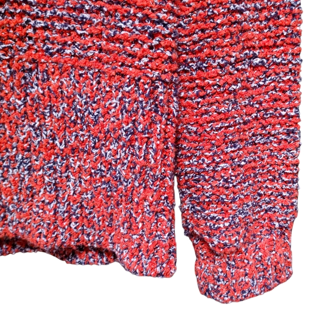 Current Elliott Chunky Knit Red Crew Neck Sweater Women's Size 2 - Picture 7 of 8